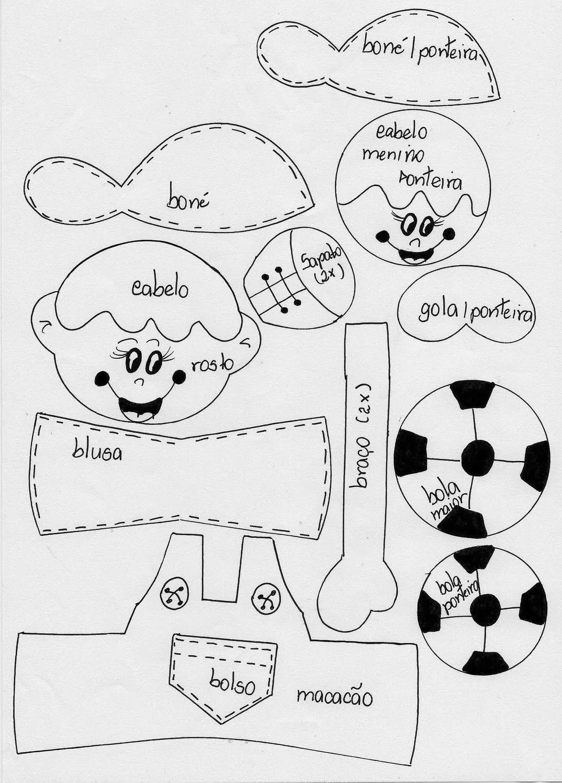 Moldes de niños en goma eva - Imagui