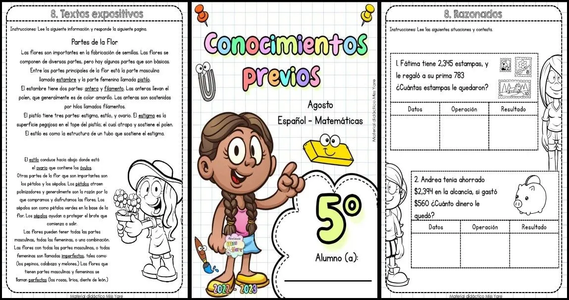 CUADERNO DE REPASO CONOCIMIENTOS PREVIOS PARA QUINTO GRADO – Imagenes Educativas CUADERNO DE REPASO CONOCIMIENTOS PREVIOS PARA QUINTO GRADO – Imagenes Educativas