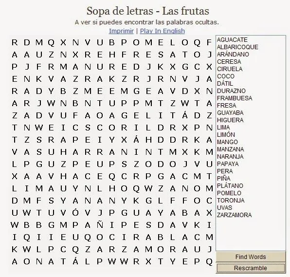 Sopa de letras sobre alimentacion saludable - Imagui Sopa de letras sobre alimentacion saludable - Imagui