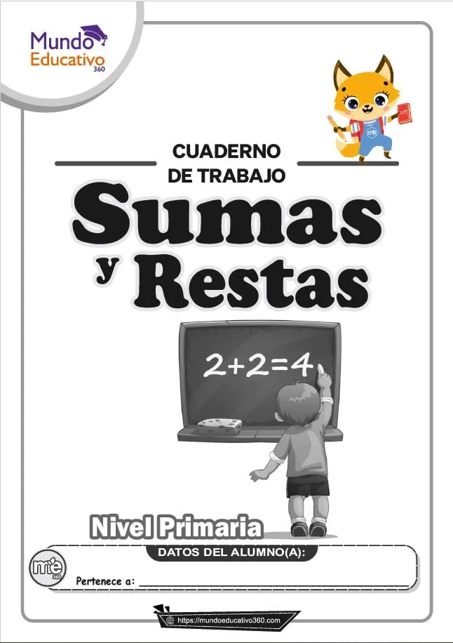Cuaderno de Trabajo SUMAS Y RESTAS pdf Cuaderno de Trabajo SUMAS Y RESTAS pdf