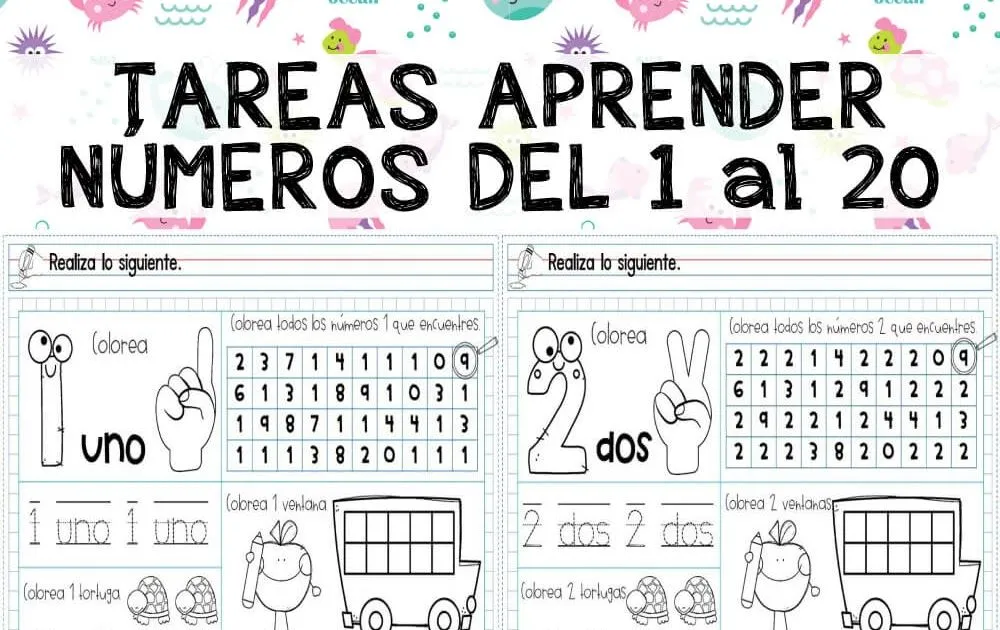 Cuaderno de Tareas para Aprender los Números | Mundo de Rukkia Cuaderno de Tareas para Aprender los Números | Mundo de Rukkia
