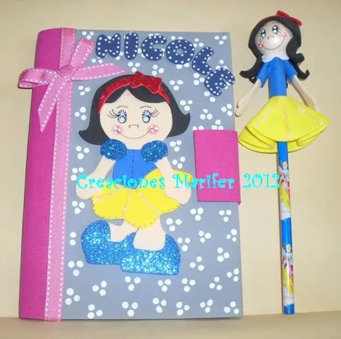 Cuadernos decorados para niñas - Imagui