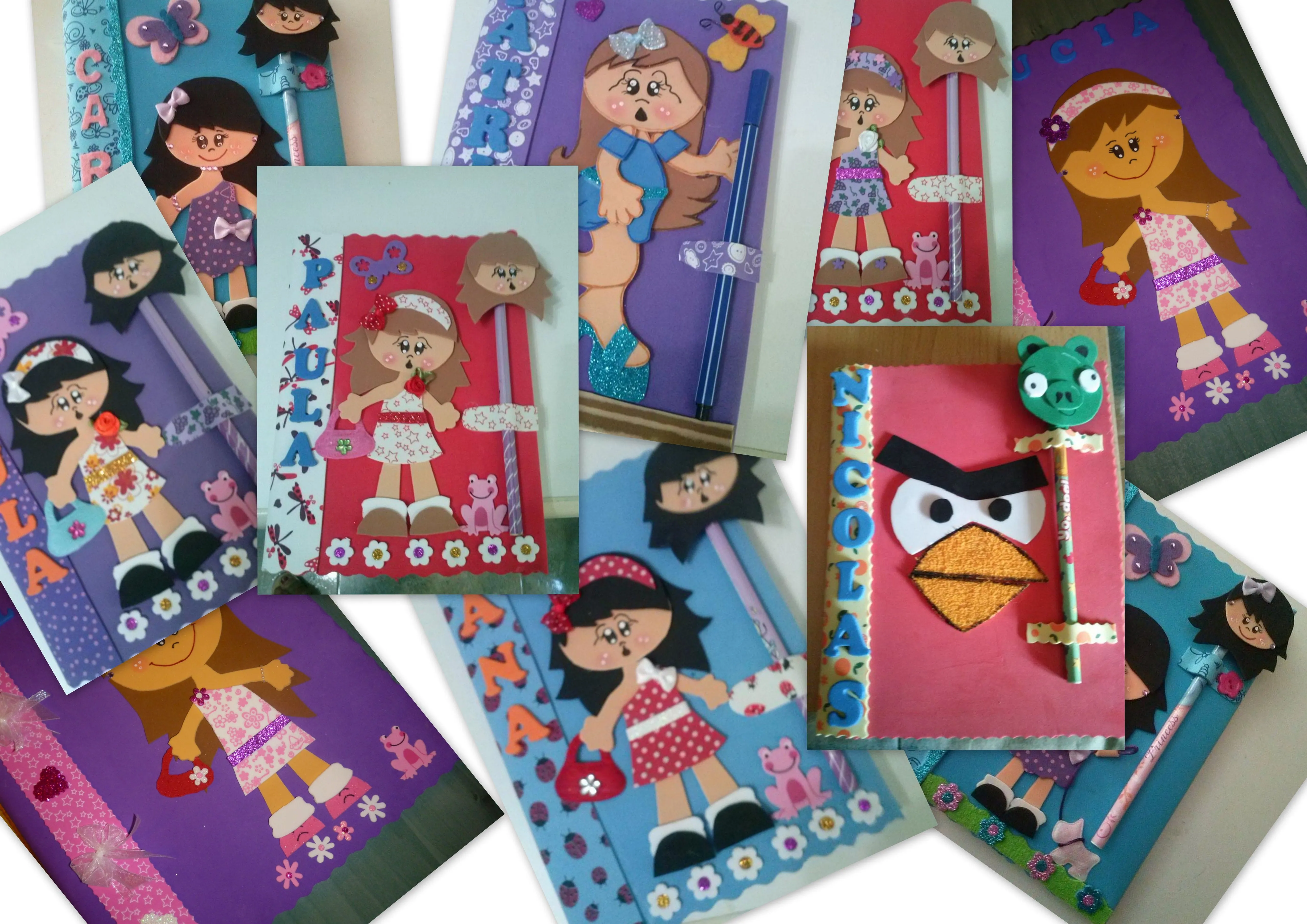 cuadernos forrados con foami | Las Cositas De Paqui