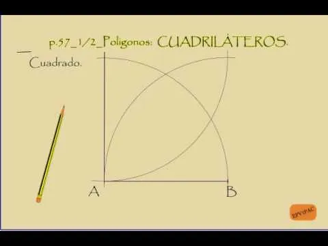 Cuadrado conocido el lado AB.avi - YouTube