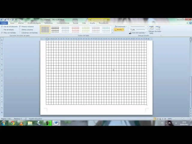 Cuadricular hoja con Word - YouTube