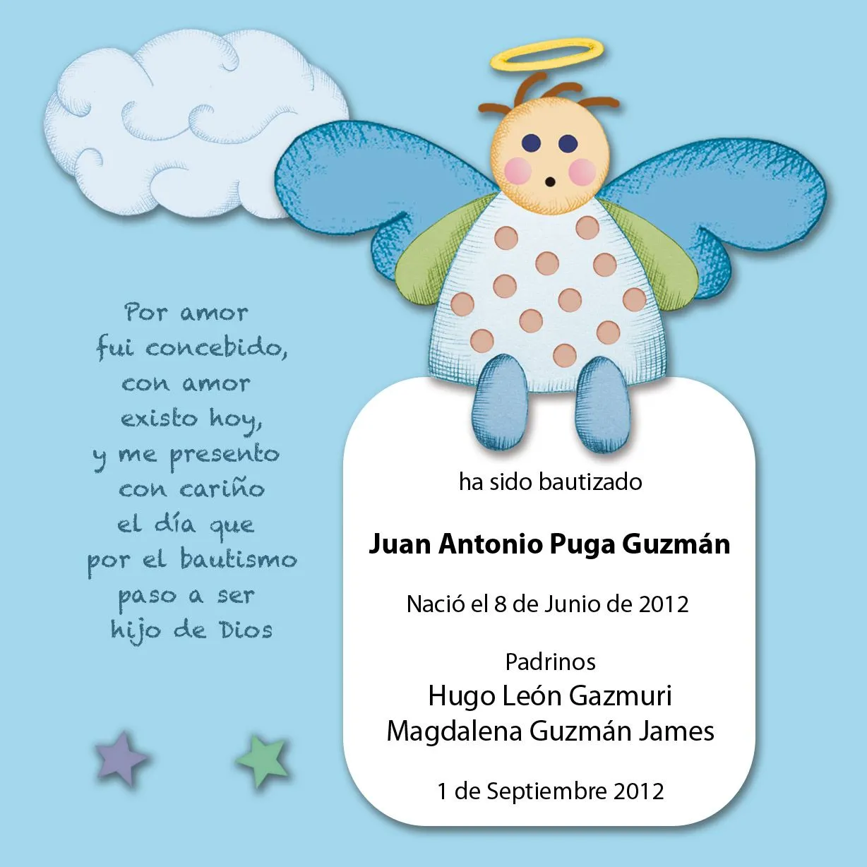 Cuadritos, Tarjetas, Recuerdos y mas...: Bautizo Niño