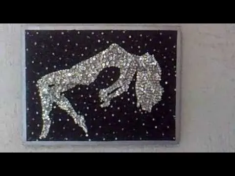 Cuadro Anylu: Mujer astral en plata fondo negro - YouTube Cuadro Anylu: Mujer astral en plata fondo negro - YouTube