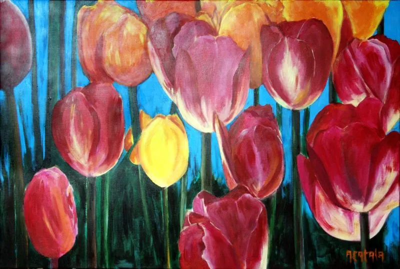 Cuadro Confidencias | Pintor Alicantinos
