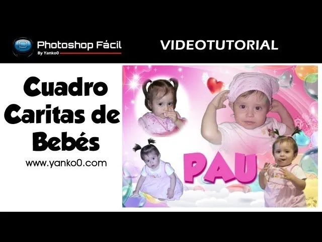 Cuadro Caritas de Bebe VideoTutorial by @yanko0 ~ Photoshop Facil