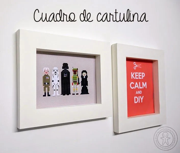 Como hacer un cuadro de cartulina. | Galletita de Jengibre Como hacer un cuadro de cartulina. | Galletita de Jengibre