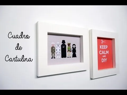 Cuadro decorativo de cartulina. - YouTube