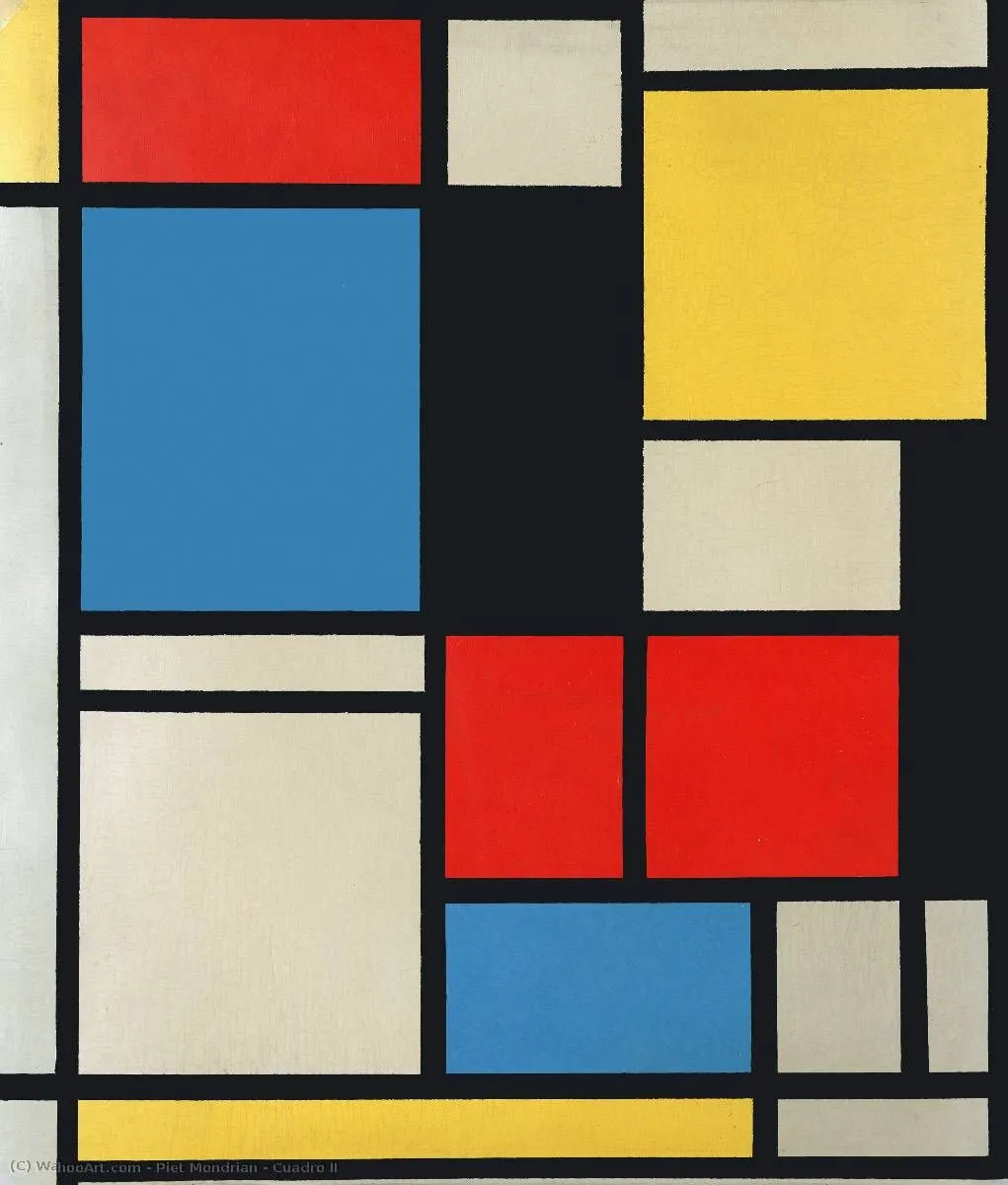Cuadro II de Piet Mondrian (1872-1944, Netherlands) Cuadro II de Piet Mondrian (1872-1944, Netherlands)