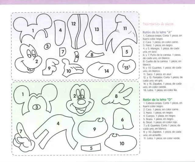 Cuadro con Letras de Mickey - Todo en Goma Eva Cuadro con Letras de Mickey - Todo en Goma Eva