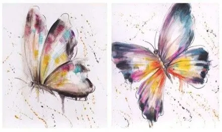Cuadro Mariposas Multicolor | cuadros abstractos | Pinterest ...