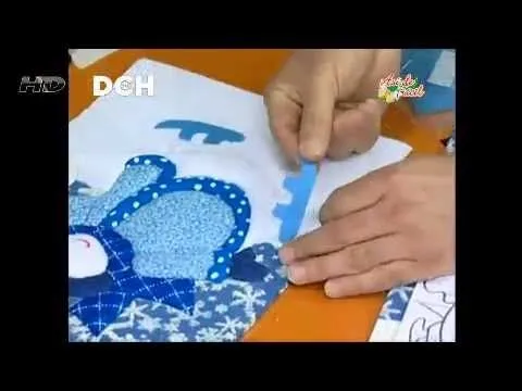 Cuadro Navideño con la técnica Patchwork sin agujas - YouTube Cuadro Navideño con la técnica Patchwork sin agujas - YouTube