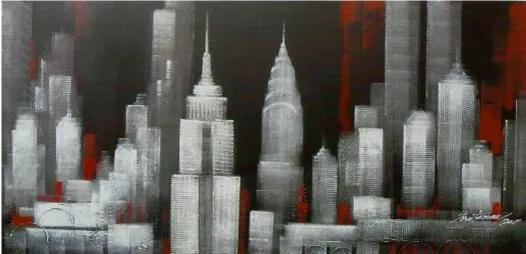 Cuadro new york blanco-negro-rojo en Portobellostreet.es Cuadro new york blanco-negro-rojo en Portobellostreet.es