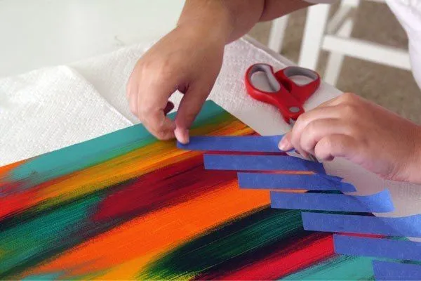 Un cuadro original para tu sala - Guía de MANUALIDADES Un cuadro original para tu sala - Guía de MANUALIDADES