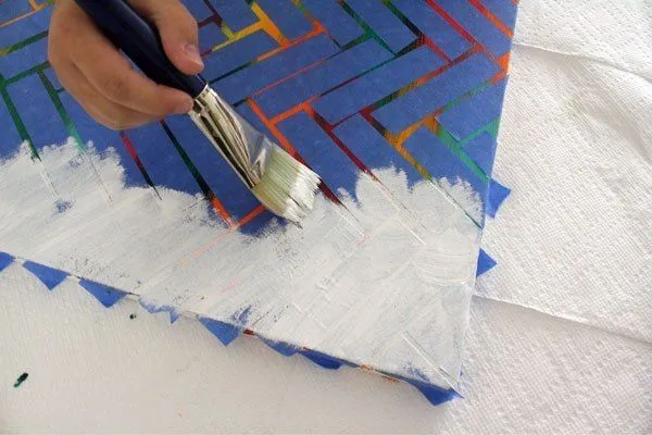 Un cuadro original para tu sala - Guía de MANUALIDADES Un cuadro original para tu sala - Guía de MANUALIDADES