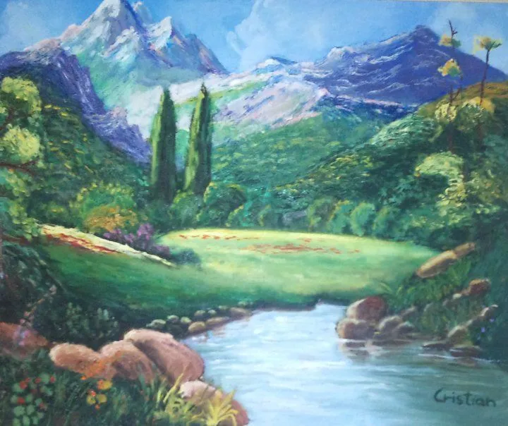 Cuadro paisaje naturalista. by crishugo16 on DeviantArt