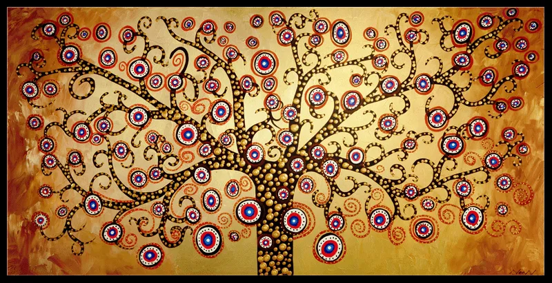 Pinturas de arboles abstractos - Imagui