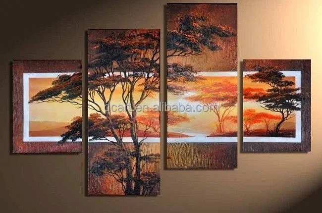 Cuadros abstractos de árboles de pintura al óleo-Pintura y ... Cuadros abstractos de árboles de pintura al óleo-Pintura y ...