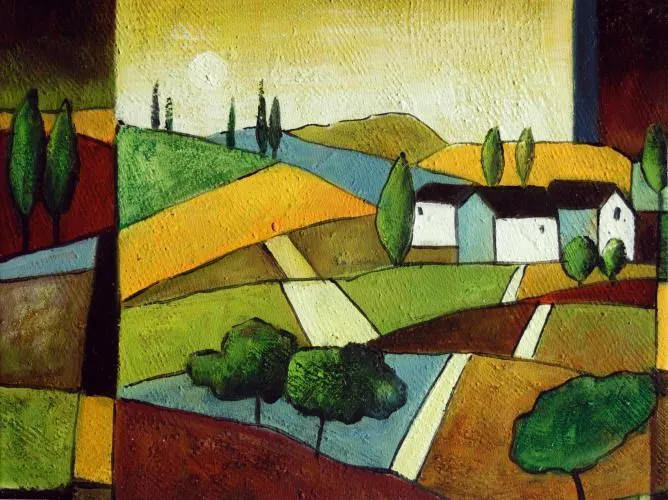 Cuadros abstractos, cuadros modernos con paisajes abstractos, I ... Cuadros abstractos, cuadros modernos con paisajes abstractos, I ...