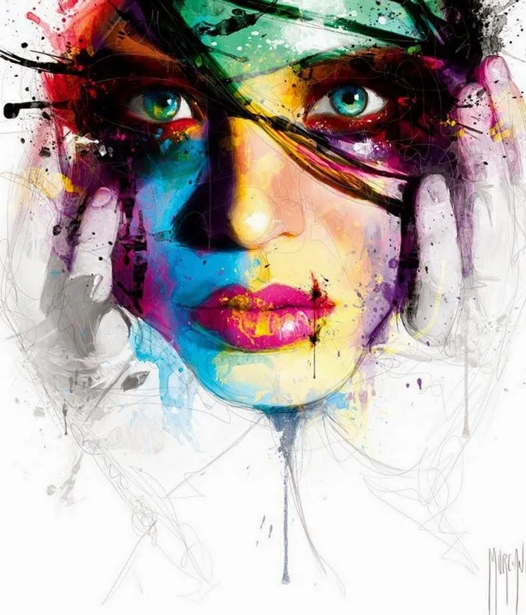 Cuadros Abstractos Pintados en Óleo", Retratos Femeninos de ... Cuadros Abstractos Pintados en Óleo", Retratos Femeninos de ...