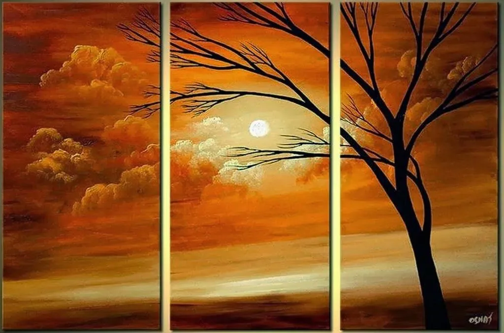 Cuadros Abstractos Trípticos Para Decoración Moderna | Bodegones y ... Cuadros Abstractos Trípticos Para Decoración Moderna | Bodegones y ...