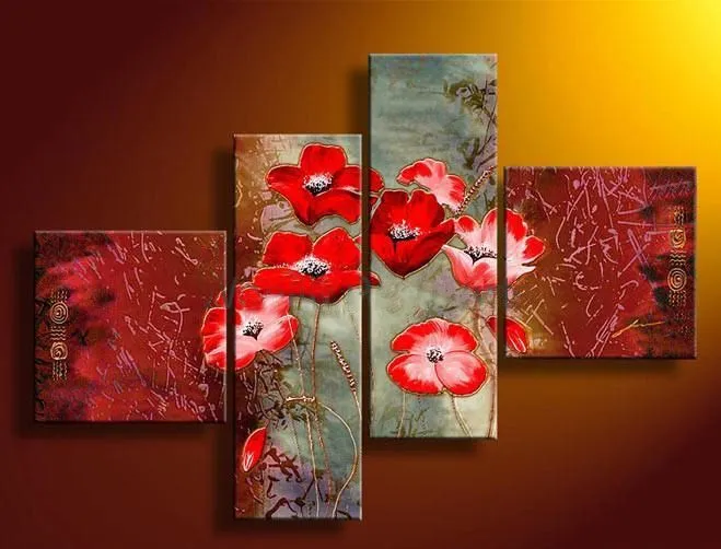Cuadros Abstractos Tripticos Dipticos Flores Modernas Oleos ... Cuadros Abstractos Tripticos Dipticos Flores Modernas Oleos ...