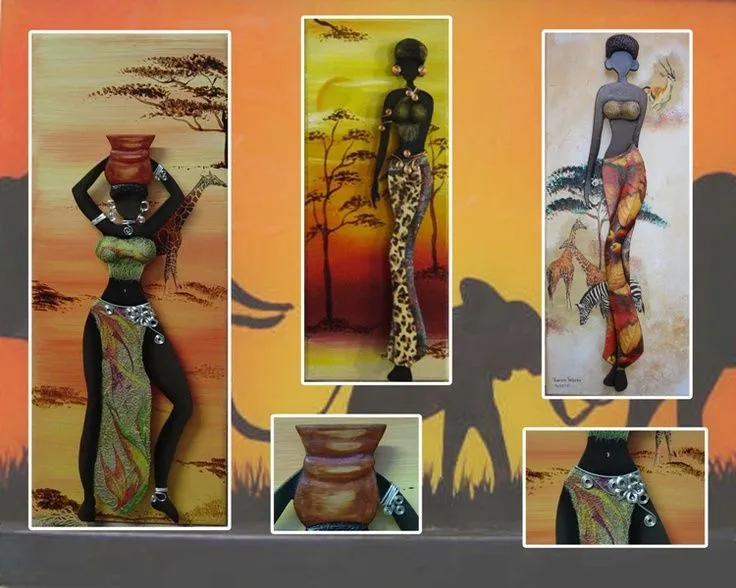 CUADROS AFRICANOS PINTURA SOBRE MADERA NAYO | Inspired by Africa ...