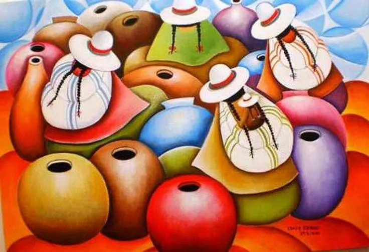 cuadros andinos peruanos on Pinterest | Pintura, Paisajes and Search