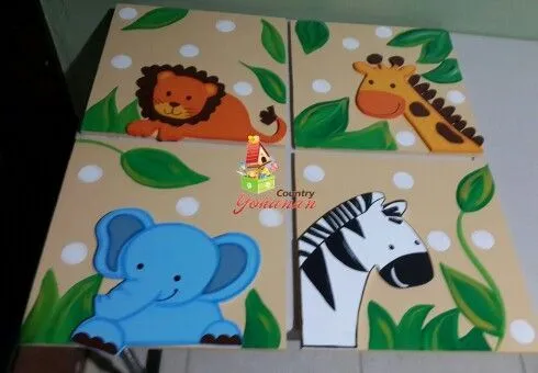 Cuadros de animales de la selva. | Cuadros Infantiles | Pinterest ... Cuadros de animales de la selva. | Cuadros Infantiles | Pinterest ...