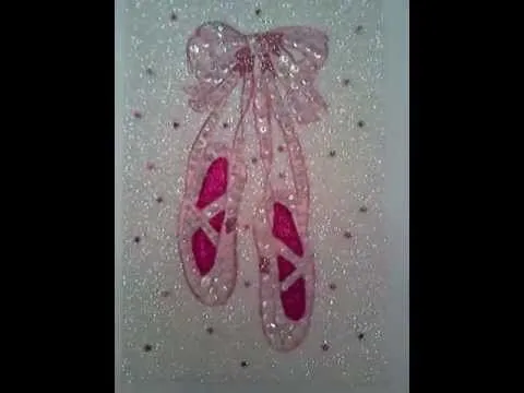 Cuadros Anylu: Zapatillas de ballet en rosa fondo blanco - YouTube