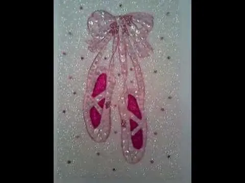 Cuadros Anylu: Zapatillas de ballet en rosa fondo blanco - YouTube Cuadros Anylu: Zapatillas de ballet en rosa fondo blanco - YouTube