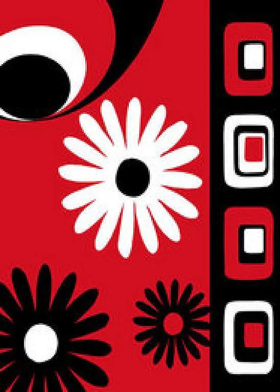 cuadros blanco negro rojo (5) | Aprender manualidades es ...