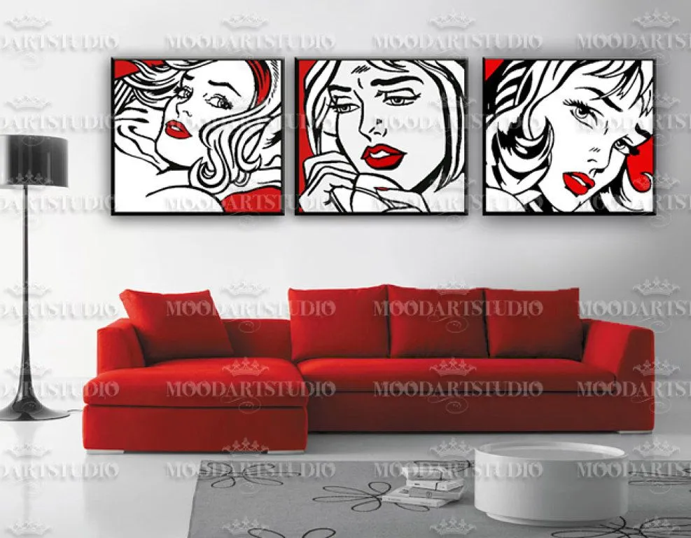 cuadros blanco negro y rojo | Aprender manualidades es facilisimo.com