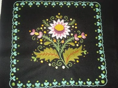 Cuadros bordados de flores | Pasaloda
