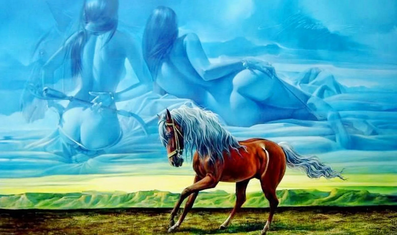Cuadros de Caballos Pintados al Óleo por Antonio Mendozza ... Cuadros de Caballos Pintados al Óleo por Antonio Mendozza ...