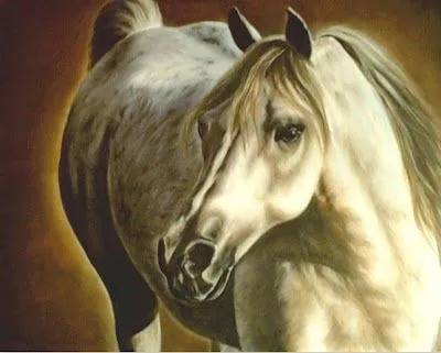 Cuadros de Caballos Pintados en Óleo. Pintora Marta Hoya. Arte en Caballos.