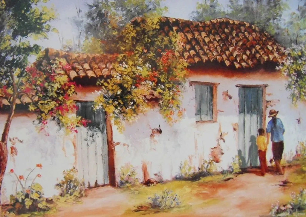Cuadros de Casas de Pueblos | Imágenes de Pinturas