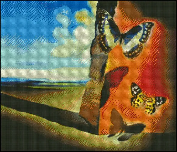 Cuadros de Dalí - Hilos para Bordar (DMC, Rosace, Anchor, Panda ...