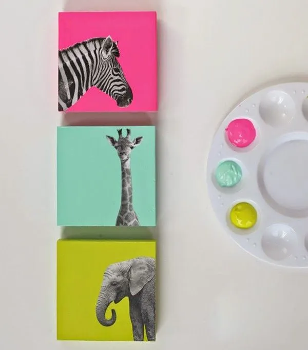 Cómo hacer unos cuadros decorativos para niños ~ Mimundomanual Cómo hacer unos cuadros decorativos para niños ~ Mimundomanual