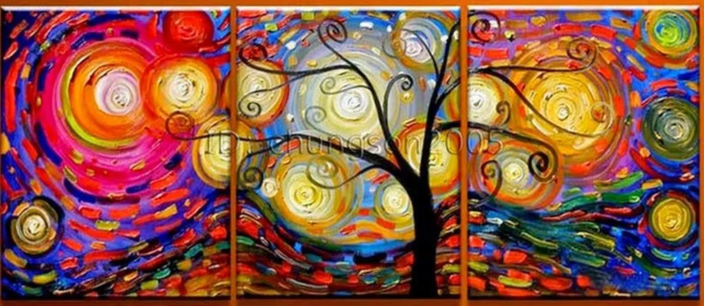 Cuadros Modernos Pinturas : Cuadros de Flores en Acrílico (Trípticos) Cuadros Modernos Pinturas : Cuadros de Flores en Acrílico (Trípticos)