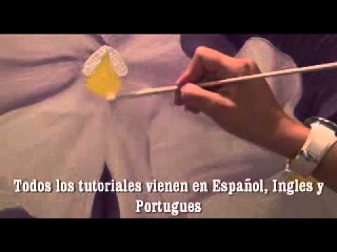 Cuadros de flores para pintar muy fácil con pinceladas - YouTube Cuadros de flores para pintar muy fácil con pinceladas - YouTube