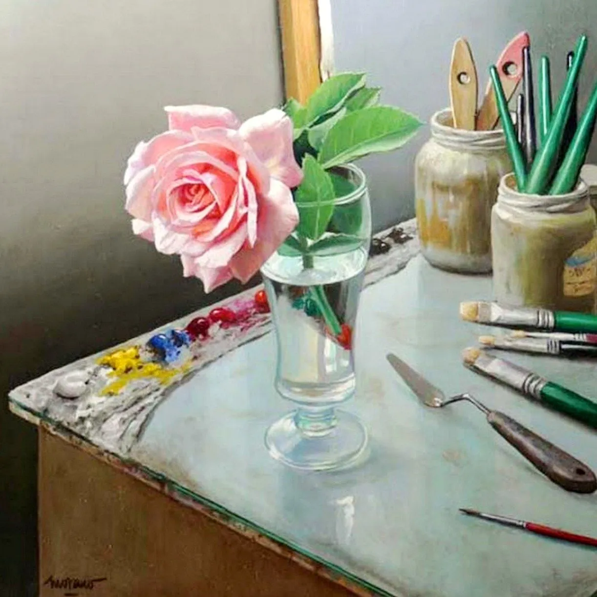 Cuadros de Flores (Rosas) Pintadas al Óleo | Pinturas al Óleo Cuadros de Flores (Rosas) Pintadas al Óleo | Pinturas al Óleo