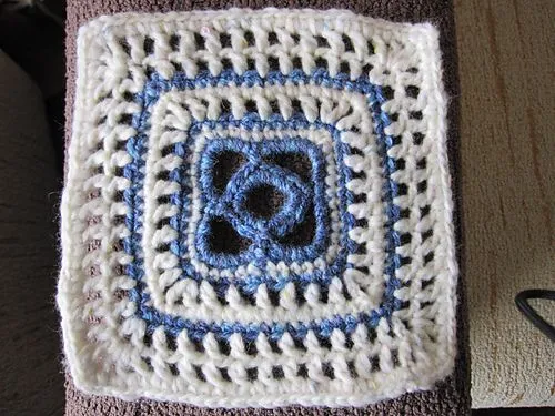 Cuadros para colcha en crochet - Imagui