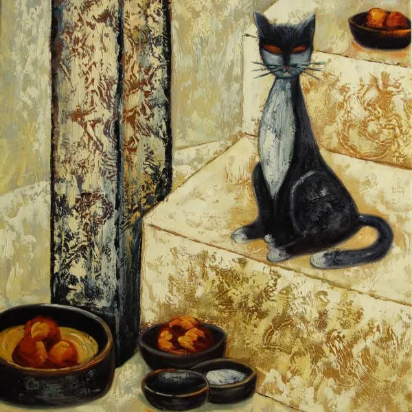 Cuadros gatos abstractos - Imagui