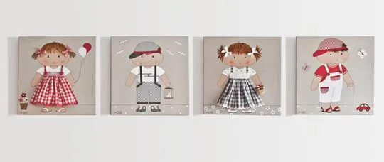 Cuadros infantiles artesanales | Decoideas.Net Cuadros infantiles artesanales | Decoideas.Net