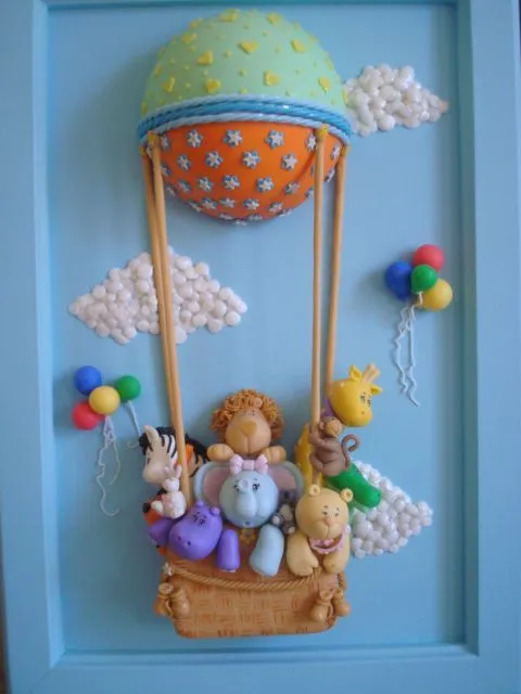 Cuadros Infantiles En Porcelana Globo Aerostático | porcelana fria ... Cuadros Infantiles En Porcelana Globo Aerostático | porcelana fria ...