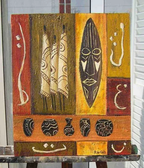 CUADROS Y LAMINAS AFRICANAS on Pinterest | African Art, African ...